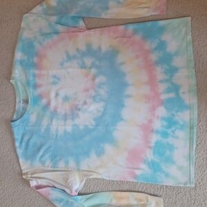 Handmade Pastel Tie Dye Long Sleeve Top